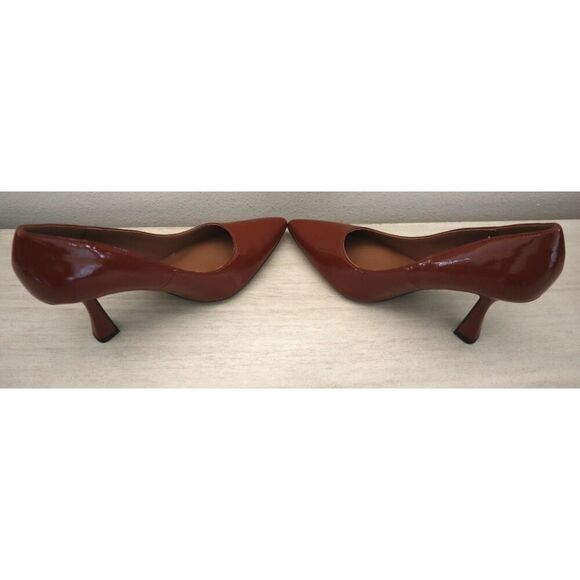 Gabrielle Union 684-5382 Women’s Sz 9 Cognac Brown Lilian Set In Heel Pumps - Picture 13 of 16